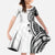 Hawaii and Japanese Culture Personalised Family Matching Tank Maxi Dress and Hawaiian Shirt With Polynesian Tribal Tattoo Style