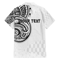 Hawaii and Japanese Culture Personalised Hawaiian Shirt With Polynesian Tribal Tattoo Style