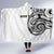 Hawaii and Japanese Culture Personalised Hooded Blanket With Polynesian Tribal Tattoo Style