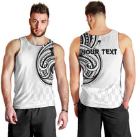 Hawaii and Japanese Culture Personalised Men Tank Top With Polynesian Tribal Tattoo Style