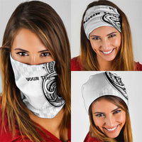 Hawaii and Japanese Culture Personalised Neck Gaiter With Polynesian Tribal Tattoo Style - Polynesian Pride