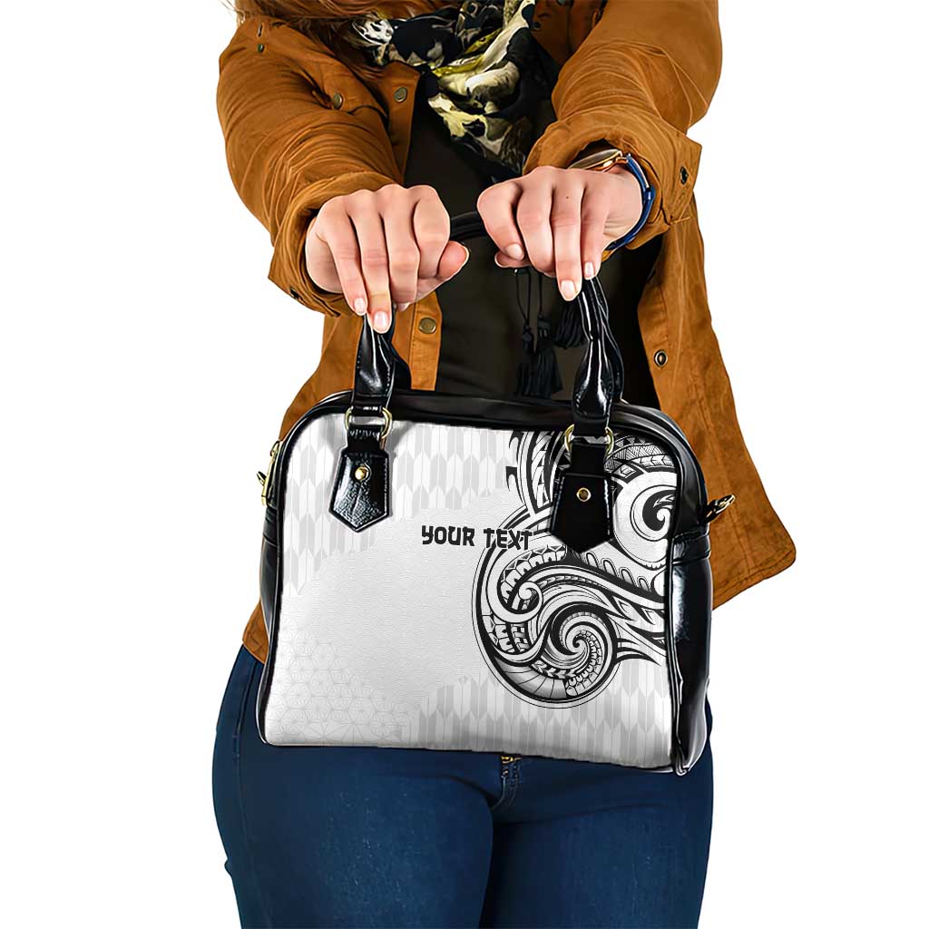 Hawaii and Japanese Culture Personalised Shoulder Handbag With Polynesian Tribal Tattoo Style LT9 One Size White - Polynesian Pride