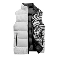 Hawaii and Japanese Culture Personalised Sleeveless Puffer Jacket With Polynesian Tribal Tattoo Style - Polynesian Pride