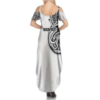 Hawaii and Japanese Culture Personalised Summer Maxi Dress With Polynesian Tribal Tattoo Style LT9 - Polynesian Pride
