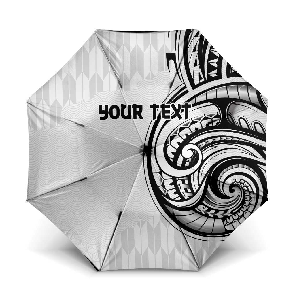 Hawaii and Japanese Culture Personalised Umbrella With Polynesian Tribal Tattoo Style - Polynesian Pride