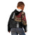 Hawaii and Japanese Oni Mask Personalised Kid Hoodie Kakau Pattern Dark Art Style