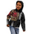 Hawaii and Japanese Oni Mask Personalised Kid Hoodie Kakau Pattern Dark Art Style