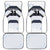 Japan Pacific Rugby 2022-23 Custom Car Mats Black Sakura Japanese Wave Pattern