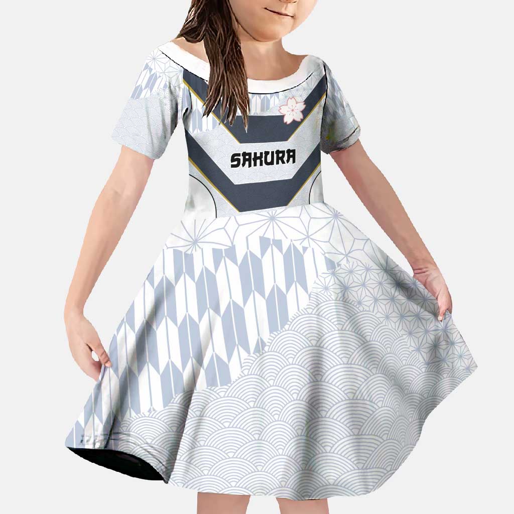 Japan Pacific Rugby 2022-23 Custom Family Matching Long Sleeve Bodycon Dress and Hawaiian Shirt Black Sakura Japanese Wave Pattern