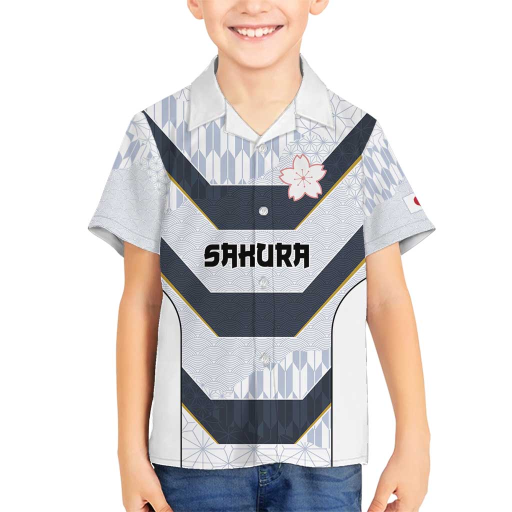 Japan Pacific Rugby 2022-23 Custom Family Matching Long Sleeve Bodycon Dress and Hawaiian Shirt Black Sakura Japanese Wave Pattern