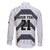 Japan Pacific Rugby 2022-23 Custom Family Matching Mermaid Dress and Hawaiian Shirt Black Sakura Japanese Wave Pattern