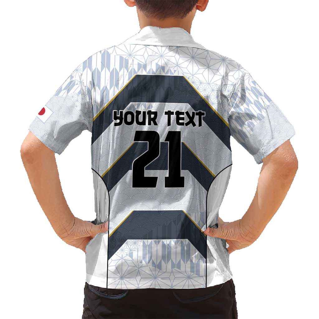 Japan Pacific Rugby 2022-23 Custom Family Matching Puletasi and Hawaiian Shirt Black Sakura Japanese Wave Pattern