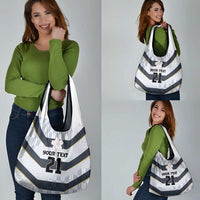 Japan Pacific Rugby 2022-23 Custom Grocery Bag Black Sakura Japanese Wave Pattern