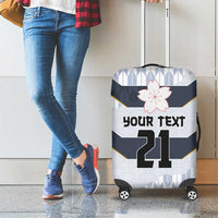 Japan Pacific Rugby 2022-23 Custom Luggage Cover Black Sakura Japanese Wave Pattern