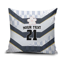 Japan Pacific Rugby 2022-23 Custom Pillow Cover Black Sakura Japanese Wave Pattern LT9 Black - Polynesian Pride