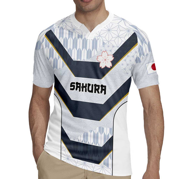 Japan Pacific Rugby 2022-23 Custom Rugby Jersey Black Sakura Japanese ...
