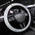 Japan Pacific Rugby 2022-23 Steering Wheel Cover Black Sakura Japanese Wave Pattern