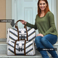 Japan Pacific Rugby 2022-23 Custom Travel Bag Black Sakura Japanese Wave Pattern - Polynesian Pride