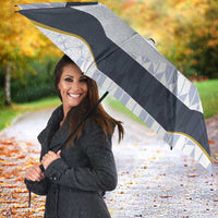 Japan Pacific Rugby 2022-23 Custom Umbrella Black Sakura Japanese Wave Pattern - Polynesian Pride