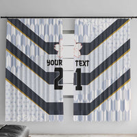 Japan Pacific Rugby 2022-23 Custom Window Curtain Black Sakura Japanese Wave Pattern