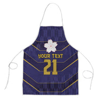 Japan Pacific Rugby 2022-23 Custom Apron Blue Sakura Japanese Wave Pattern - Polynesian Pride