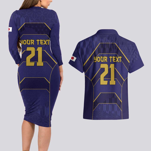 Custom Philippines Football Couples Matching Long Sleeve Bodycon Dress and Hawaiian Shirt 2023 World Cup Go Filipinas Feather Black Version LT14 main image 0