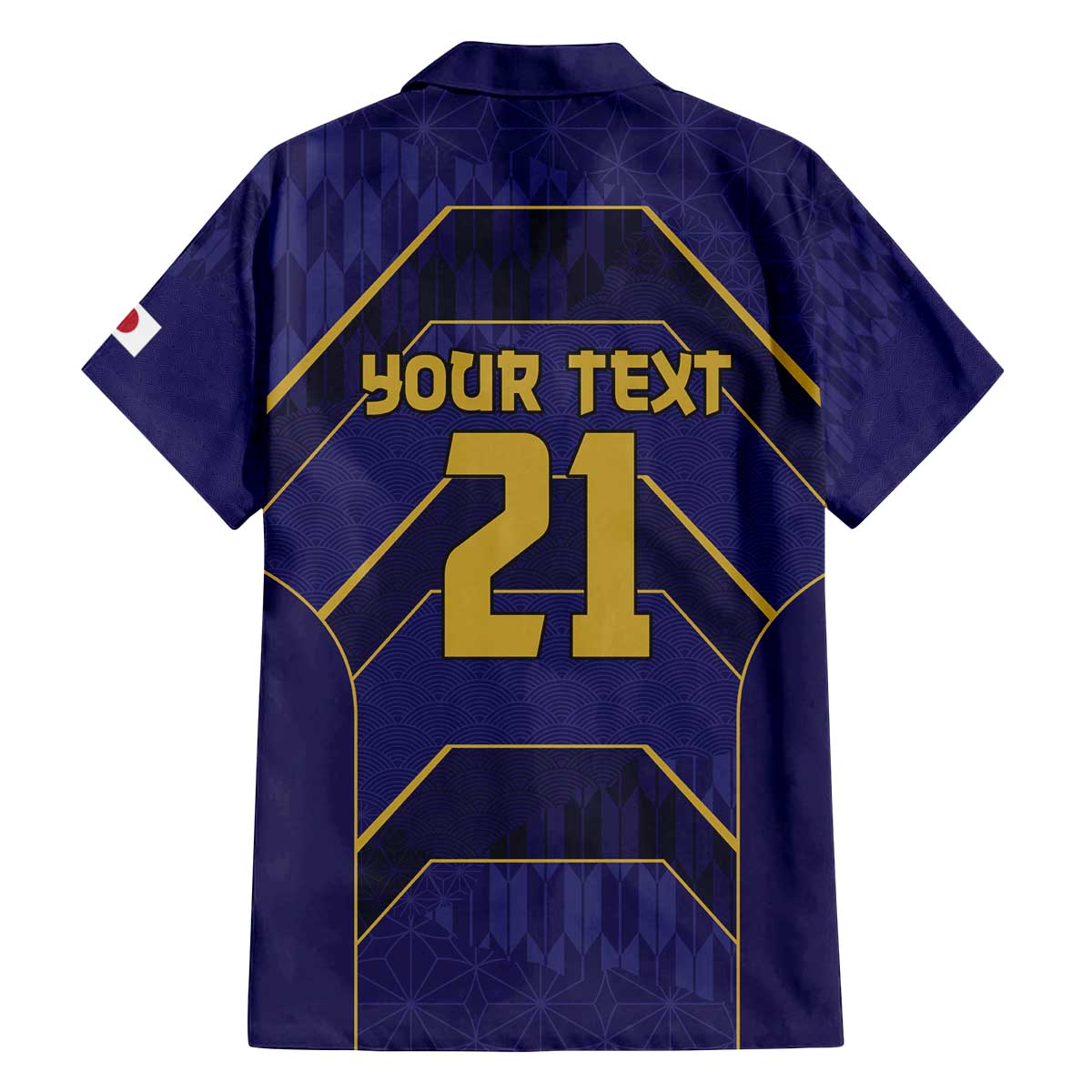 Japan Pacific Rugby 2022-23 Custom Family Matching Off The Shoulder Long Sleeve Dress and Hawaiian Shirt Blue Sakura Japanese Wave Pattern