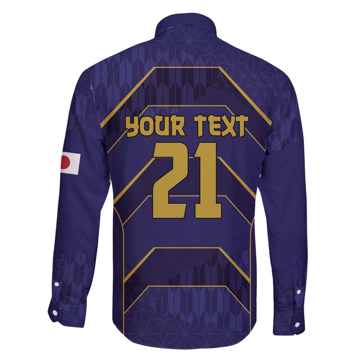 Japan Pacific Rugby 2022-23 Custom Family Matching Off The Shoulder Long Sleeve Dress and Hawaiian Shirt Blue Sakura Japanese Wave Pattern