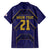 Japan Pacific Rugby 2022-23 Custom Family Matching Off Shoulder Short Dress and Hawaiian Shirt Blue Sakura Japanese Wave Pattern
