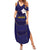 Japan Pacific Rugby 2022-23 Custom Family Matching Summer Maxi Dress and Hawaiian Shirt Blue Sakura Japanese Wave Pattern