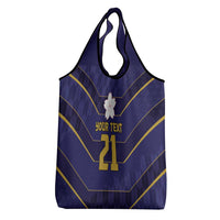 Japan Pacific Rugby 2022-23 Custom Grocery Bag Blue Sakura Japanese Wave Pattern