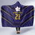 Japan Pacific Rugby 2022-23 Custom Hooded Blanket Blue Sakura Japanese Wave Pattern