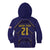 Japan Pacific Rugby 2022-23 Custom Kid Hoodie Blue Sakura Japanese Wave Pattern
