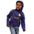 Japan Pacific Rugby 2022-23 Custom Kid Hoodie Blue Sakura Japanese Wave Pattern