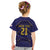 Japan Pacific Rugby 2022-23 Custom Kid T Shirt Blue Sakura Japanese Wave Pattern