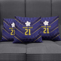 Japan Pacific Rugby 2022-23 Custom Pillow Cover Blue Sakura Japanese Wave Pattern LT9 - Polynesian Pride