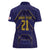 Japan Pacific Rugby 2022-23 Custom Women Polo Shirt Blue Sakura Japanese Wave Pattern