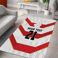 Japan Pacific Rugby 2022-23 Custom Area Rug Red Sakura Japanese Wave Pattern