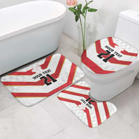Japan Pacific Rugby 2022-23 Custom Bathroom Set Red Sakura Japanese Wave Pattern - Polynesian Pride