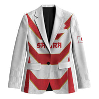 Japan Pacific Rugby 2022-23 Custom Blazer Red Sakura Japanese Wave Pattern - Polynesian Pride