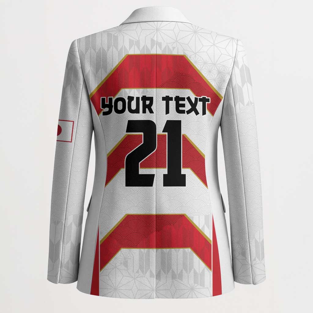 Japan Pacific Rugby 2022-23 Custom Blazer Red Sakura Japanese Wave Pattern - Polynesian Pride