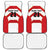 Japan Pacific Rugby 2022-23 Custom Car Mats Red Sakura Japanese Wave Pattern