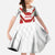 Japan Pacific Rugby 2022-23 Custom Family Matching Off The Shoulder Long Sleeve Dress and Hawaiian Shirt Red Sakura Japanese Wave Pattern