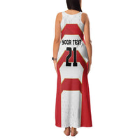 Japan Pacific Rugby 2022-23 Custom Family Matching Tank Maxi Dress and Hawaiian Shirt Red Sakura Japanese Wave Pattern