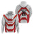 Japan Pacific Rugby 2022-23 Custom Hoodie Red Sakura Japanese Wave Pattern