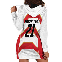 Japan Pacific Rugby 2022-23 Custom Hoodie Dress Red Sakura Japanese Wave Pattern LT9 - Polynesian Pride