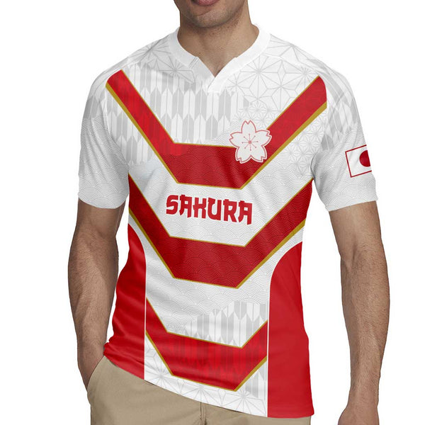 Japan Pacific Rugby 2022-23 Custom Rugby Jersey Red Sakura Japanese ...