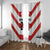 Japan Pacific Rugby 2022-23 Custom Window Curtain Red Sakura Japanese Wave Pattern