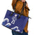 Japan Pacific Rugby Custom Leather Tote Bag Go Sakura Japanese Wave Pattern