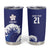 Japan Pacific Rugby Custom Tumbler Cup Go Sakura Japanese Wave Pattern